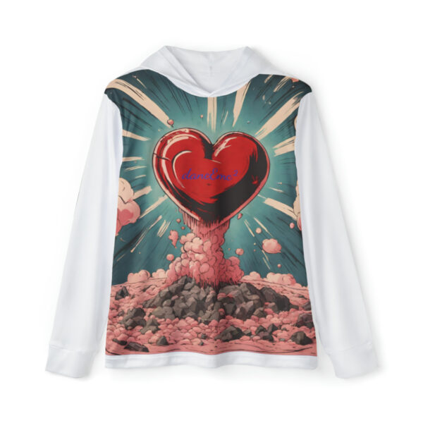 Men's "Love-bombing" Warmup Hoodie (Heavenly White) - Image 2