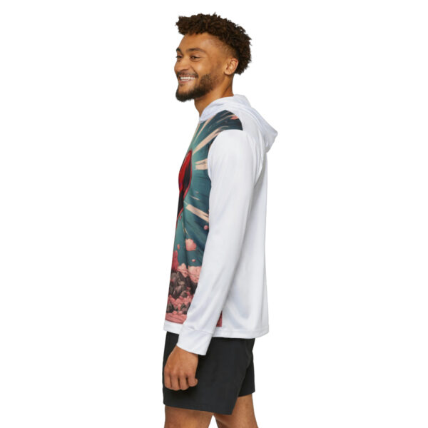 Men's "Love-bombing" Warmup Hoodie (Heavenly White) - Image 5