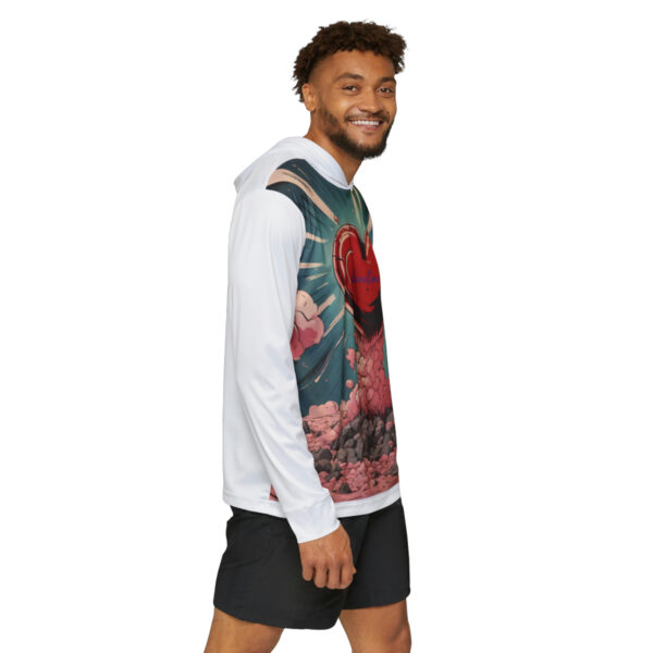 Men's "Love-bombing" Warmup Hoodie (Heavenly White) - Image 6