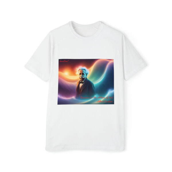 "Einstein Vibin' in Low Tides" Unisex T-shirt - Image 2