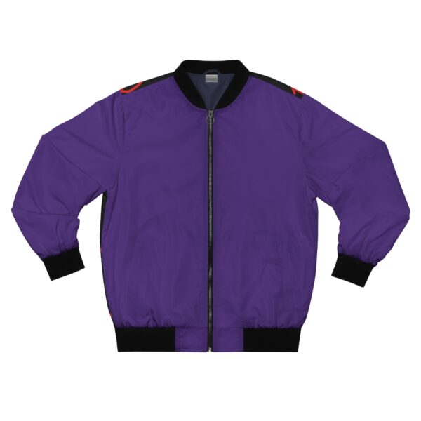 "IYKYK" Men's Bomber Jacket (High Frequency Purple) - Image 2