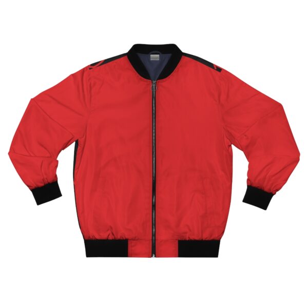 IYKYK Men's Bomber Jacket (Low Frequency Red) - Image 2