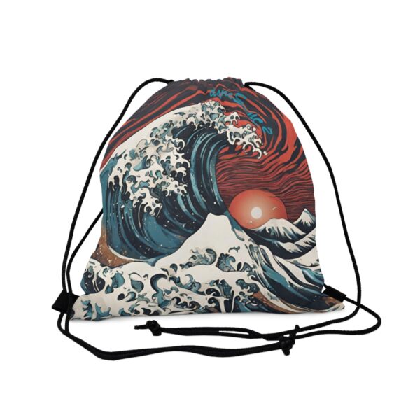 "Catch The Wave" Outdoor Drawstring Bag - Image 3