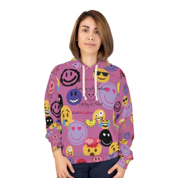 "Emojition" Unisex Pullover Hoodie (Pink) - Image 3