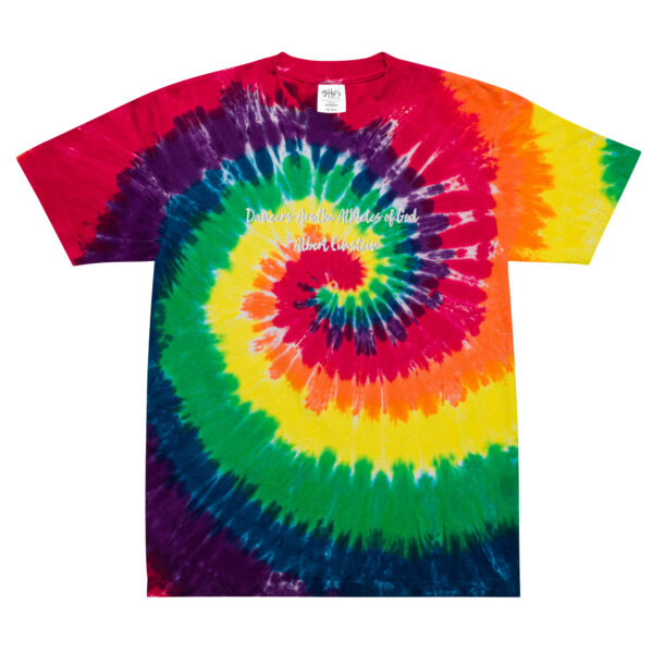 "Dancers Are the Athletes of God" Oversized Tie-dye T-shirt - Image 10