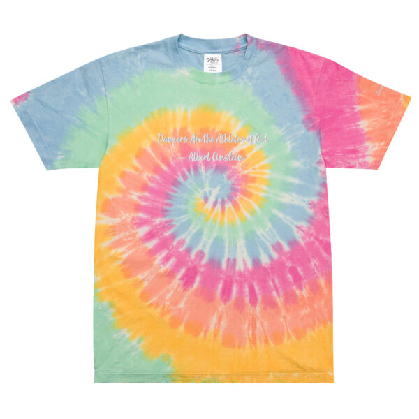 "Dancers Are the Athletes of God" Oversized Tie-dye T-shirt - Image 7