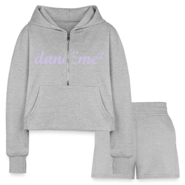 Women’s "Simple Vibes" Cropped Hoodie & Jogger Short Set - Image 3