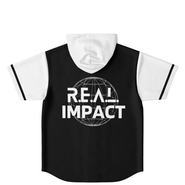 Reality is in the Absolution of Lies (R.e.A.L.) - Hooded Baseball Jersey - Image 3