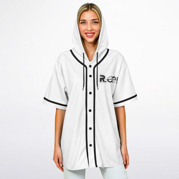 Reality is in the Absolution of Lies (R.e.A.L.) - Hooded Baseball Jersey - Image 8